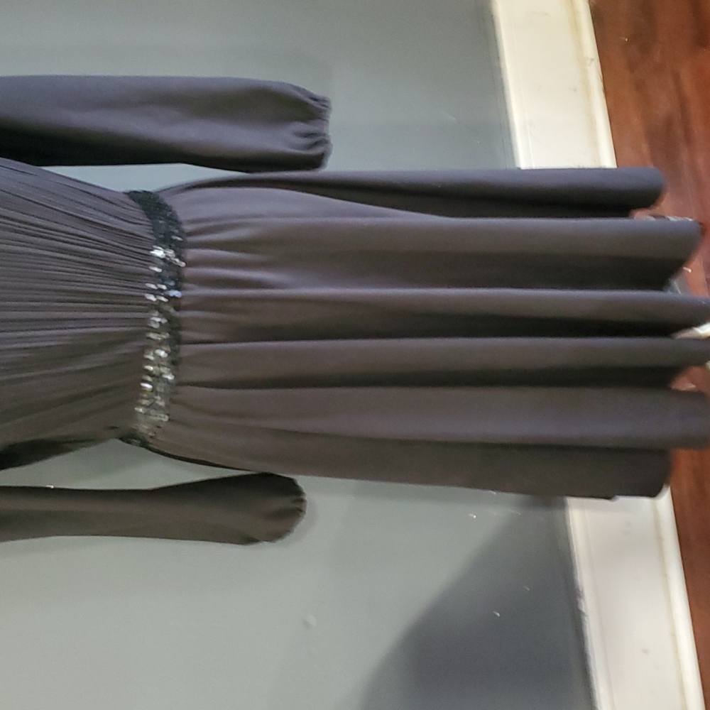 Vtg S.L.Petites vintage  black dress size 12 - Picture 4 of 14